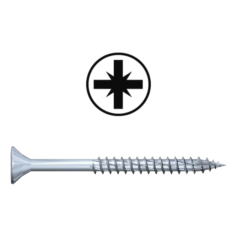 Spaanplaatschroef JetFast 3,5x35mm 500ST Pozidrive Deeldraad