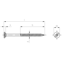 Spaanplaatschroeven universeel rvs A2 deeldraad