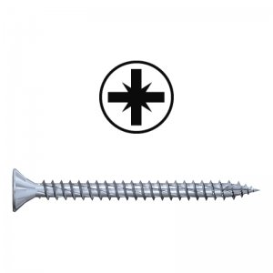 Spaanplaatschroef JetFast 3x16mm 1000ST Pozidrive Voldraad Spaanplaatschroef JetFast 3x16mm 1000ST Pozidrive Voldraad