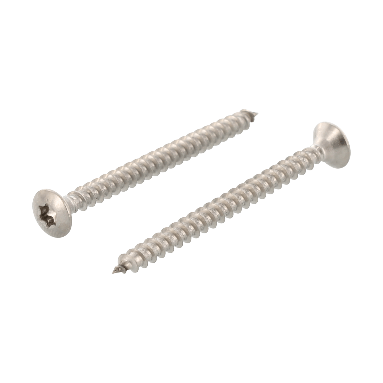 Spaanplaatschroeven rvs A4 met lenskop voldraad